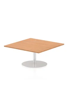 Dynamic Italia 1000mm Poseur Square Table Oak Top 475mm High Leg ITL0350