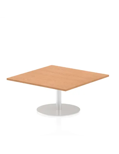 Dynamic Italia 1000mm Poseur Square Table Oak Top 475mm High Leg ITL0350