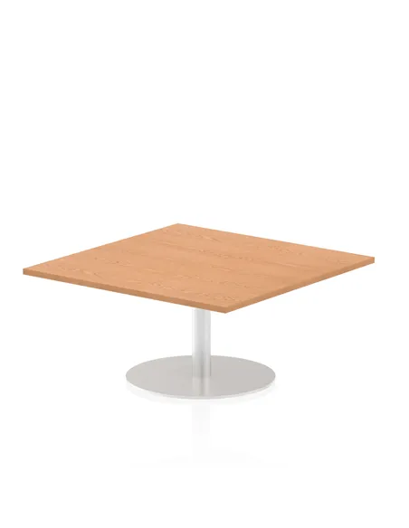 Dynamic Italia 1000mm Poseur Square Table Oak Top 475mm High Leg ITL0350