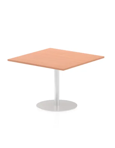Dynamic Italia 1000mm Poseur Square Table Beech Top 720mm High Leg ITL0352