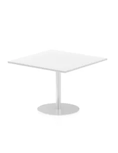 Dynamic Italia 1000mm Poseur Square Table White Top 720mm High Leg ITL0354