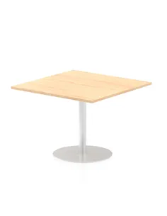 Dynamic Italia 1000mm Poseur Square Table Maple Top 720mm High Leg ITL0355