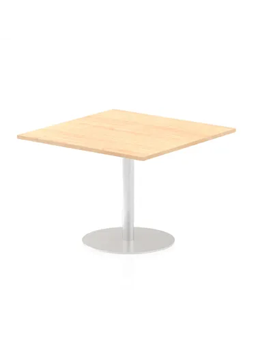 Dynamic Italia 1000mm Poseur Square Table Maple Top 720mm High Leg ITL0355