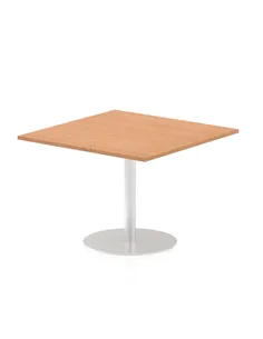 Dynamic Italia 1000mm Poseur Square Table Oak Top 720mm High Leg ITL0356