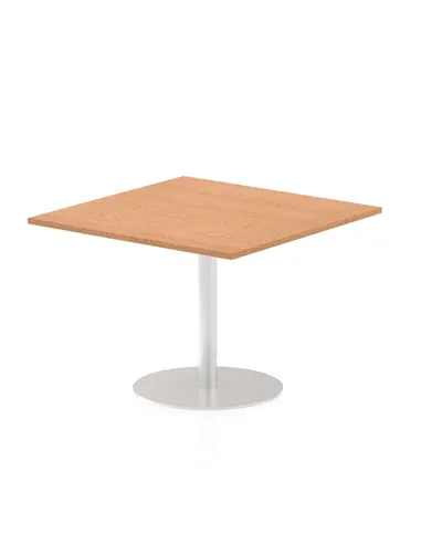 Dynamic Italia 1000mm Poseur Square Table Oak Top 720mm High Leg ITL0356