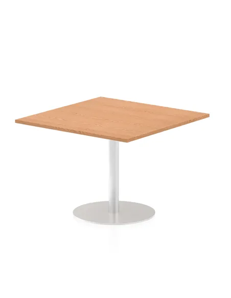 Dynamic Italia 1000mm Poseur Square Table Oak Top 720mm High Leg ITL0356