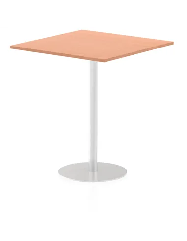 Dynamic Italia 1000mm Poseur Square Table Beech Top 1145mm High Leg ITL0358
