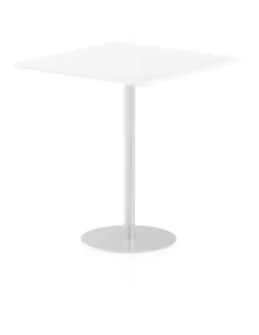 Dynamic Italia 1000mm Poseur Square Table White Top 1145mm High Leg ITL0360