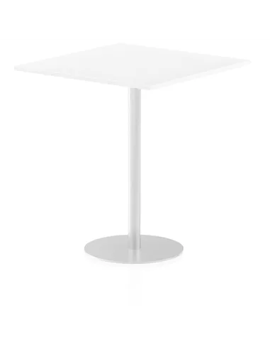 Dynamic Italia 1000mm Poseur Square Table White Top 1145mm High Leg ITL0360
