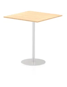 Dynamic Italia 1000mm Poseur Square Table Maple Top 1145mm High Leg ITL0361