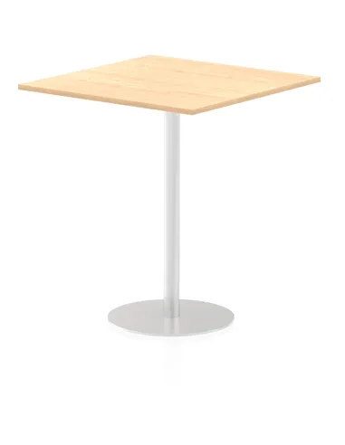 Dynamic Italia 1000mm Poseur Square Table Maple Top 1145mm High Leg ITL0361