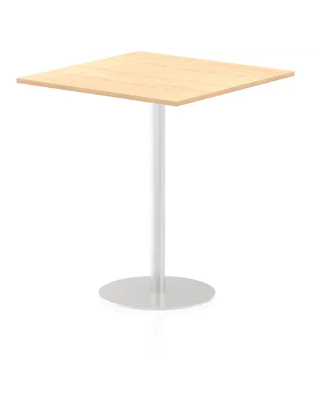 Dynamic Italia 1000mm Poseur Square Table Maple Top 1145mm High Leg ITL0361