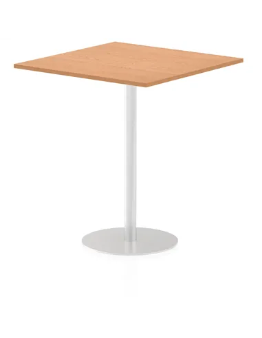 Dynamic Italia 1000mm Poseur Square Table Oak Top 1145mm High Leg ITL0362