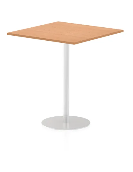 Dynamic Italia 1000mm Poseur Square Table Oak Top 1145mm High Leg ITL0362