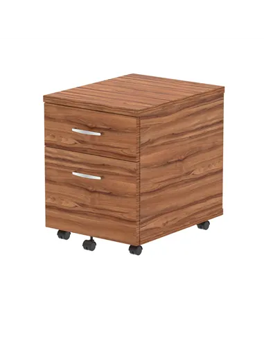 Dynamic Impulse 2 Drawer Mobile Pedestal Walnut I000124