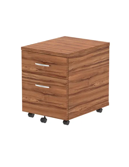 Dynamic Impulse 2 Drawer Mobile Pedestal Walnut I000124