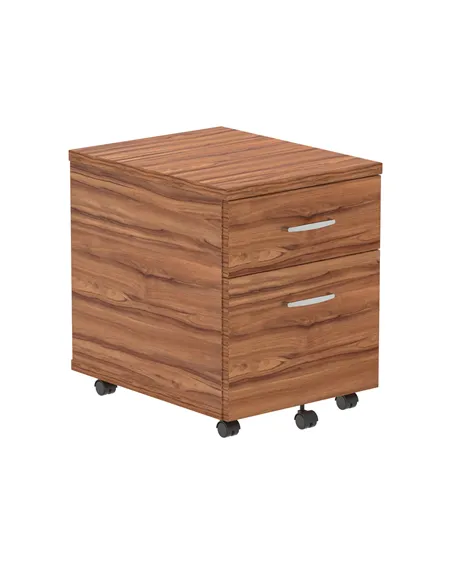 Dynamic Impulse 2 Drawer Mobile Pedestal Walnut I000124