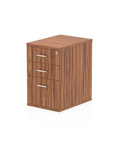 Dynamic Impulse 600mm Deep Desk High Pedestal Walnut I000129