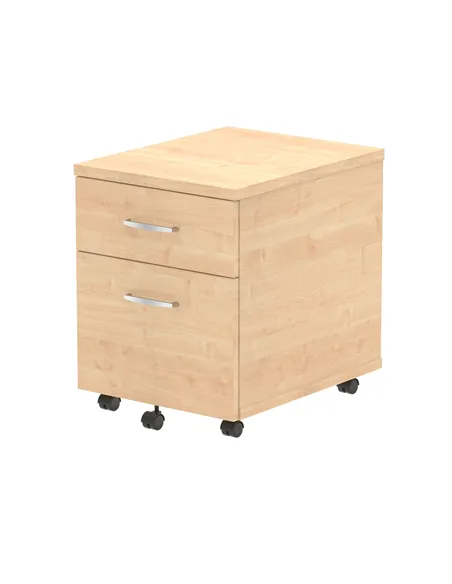 Dynamic Impulse 2 Drawer Mobile Pedestal Maple I000244