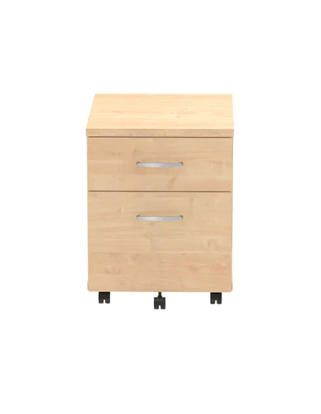 Dynamic Impulse 2 Drawer Mobile Pedestal Maple I000244