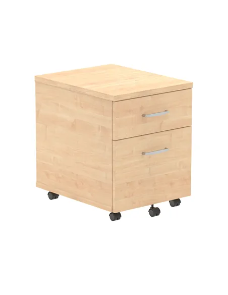 Dynamic Impulse 2 Drawer Mobile Pedestal Maple I000244