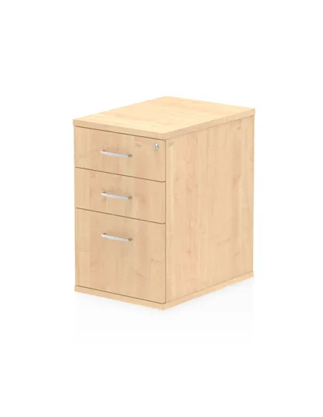 Dynamic Impulse 600mm Deep Desk High Pedestal Maple I000249