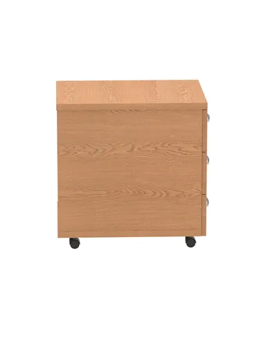 Dynamic Impulse 3 Drawer Mobile Pedestal Oak I000773