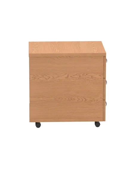 Dynamic Impulse 3 Drawer Mobile Pedestal Oak I000773