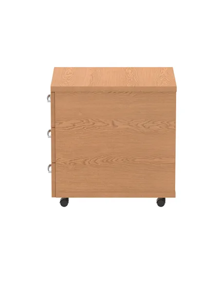 Dynamic Impulse 3 Drawer Mobile Pedestal Oak I000773
