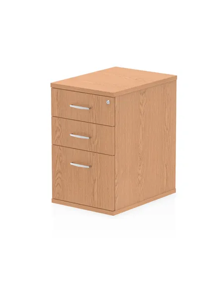 Dynamic Impulse 600mm Deep Desk High Pedestal Oak I000777