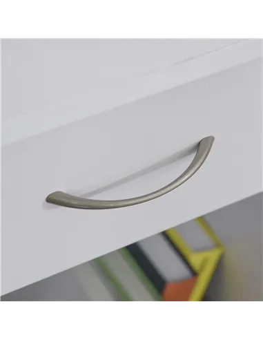 HOMCOM L-Shaped Corner Computer Desk w/ 2 Shelves Wide Worktop Keyboard Tray Drawer & CPU Stand Home Office Study Bedroom Furnit