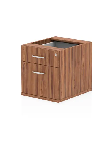 Dynamic Impulse 2 Drawer Fixed Pedestal Walnut I001639