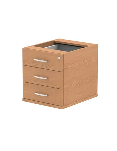Dynamic Impulse 3 Drawer Fixed Pedestal Oak I001643