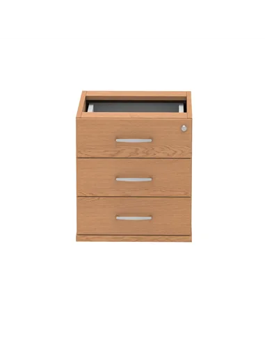 Dynamic Impulse 3 Drawer Fixed Pedestal Oak I001643