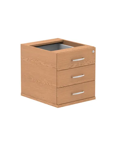 Dynamic Impulse 3 Drawer Fixed Pedestal Oak I001643