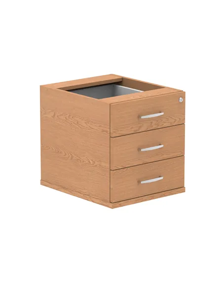 Dynamic Impulse 3 Drawer Fixed Pedestal Oak I001643