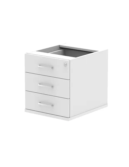 Dynamic Impulse 3 Drawer Fixed Pedestal White I001647
