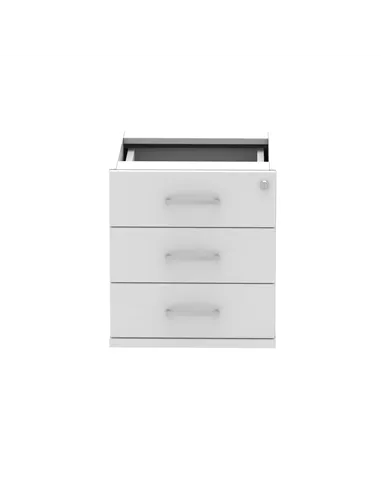 Dynamic Impulse 3 Drawer Fixed Pedestal White I001647