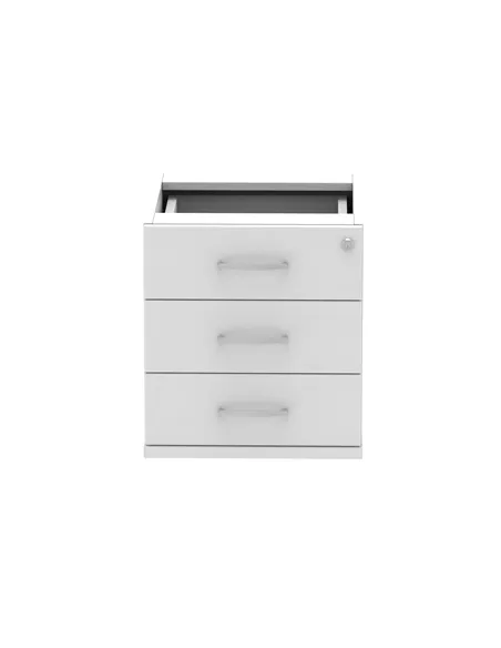 Dynamic Impulse 3 Drawer Fixed Pedestal White I001647