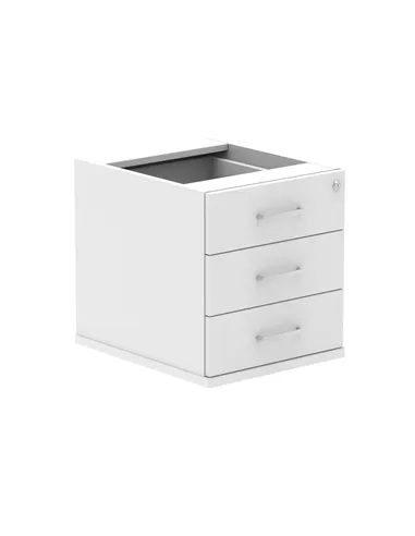 Dynamic Impulse 3 Drawer Fixed Pedestal White I001647