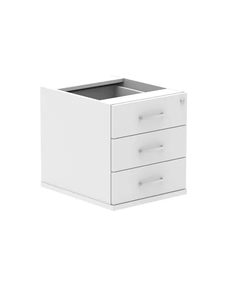 Dynamic Impulse 3 Drawer Fixed Pedestal White I001647