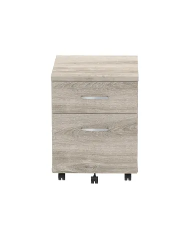 Dynamic Impulse 2 Drawer Mobile Pedestal Grey Oak I003223