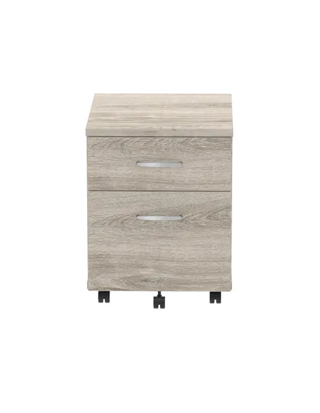 Dynamic Impulse 2 Drawer Mobile Pedestal Grey Oak I003223