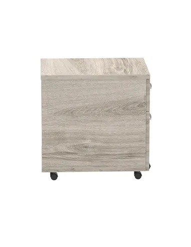 Dynamic Impulse 2 Drawer Mobile Pedestal Grey Oak I003223