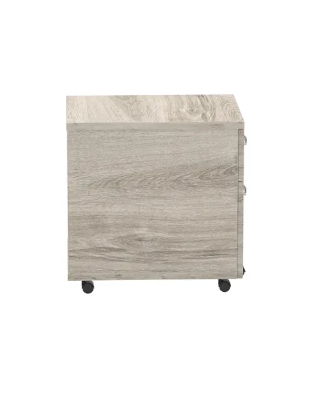 Dynamic Impulse 2 Drawer Mobile Pedestal Grey Oak I003223