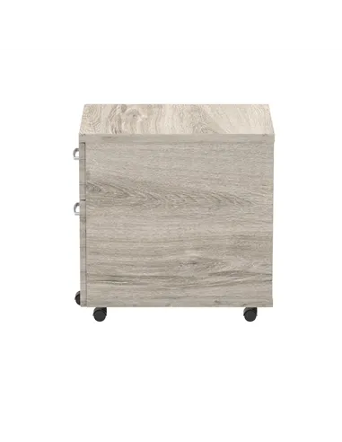Dynamic Impulse 2 Drawer Mobile Pedestal Grey Oak I003223
