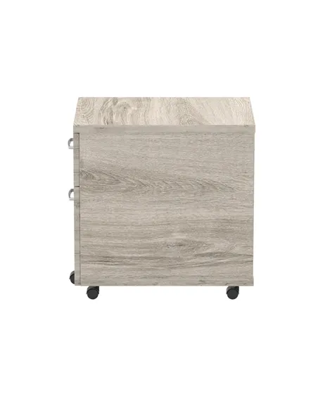 Dynamic Impulse 2 Drawer Mobile Pedestal Grey Oak I003223