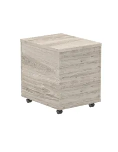 Dynamic Impulse 3 Drawer Mobile Pedestal Grey Oak I003224 2