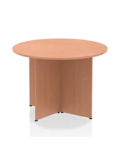 Dynamic Impulse 1000mm Round Table Beech Top Arrowhead Leg I003395