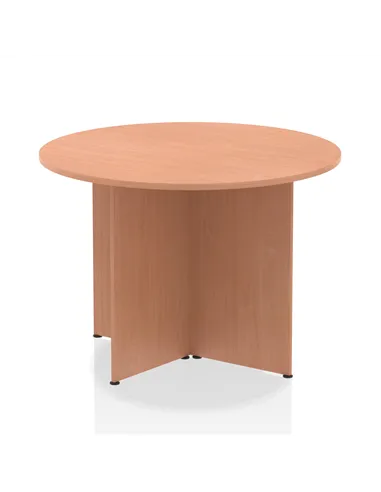 Dynamic Impulse 1000mm Round Table Beech Top Arrowhead Leg I003395